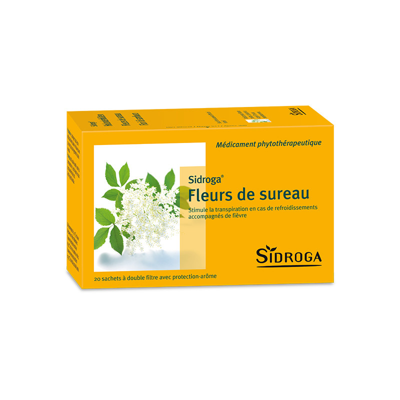 SIDROGA fleurs de sureau 20 sach 1 g