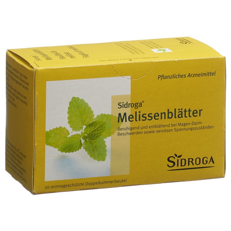 SIDROGA feuilles de mélisse 20 sach 1.5 g
