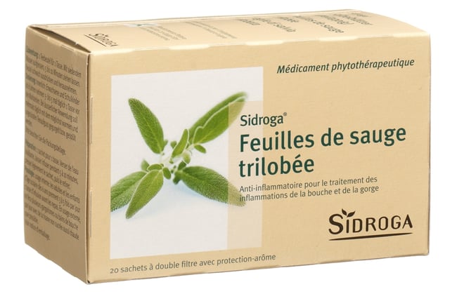 SIDROGA feuilles de sauge trilobée 20 sach 1 g