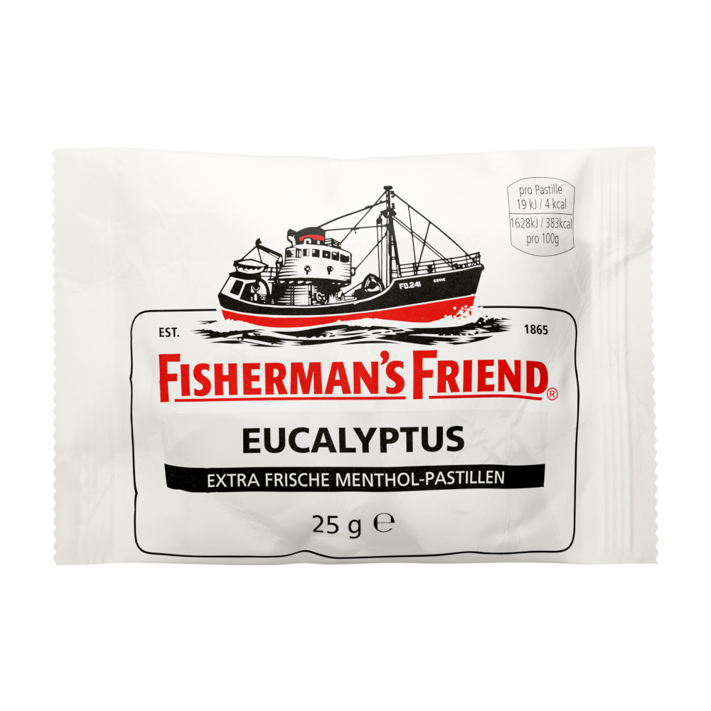 Fishermans's Friend Eucalyptus mit Zucker Halspastillen, Lutschtabletten
