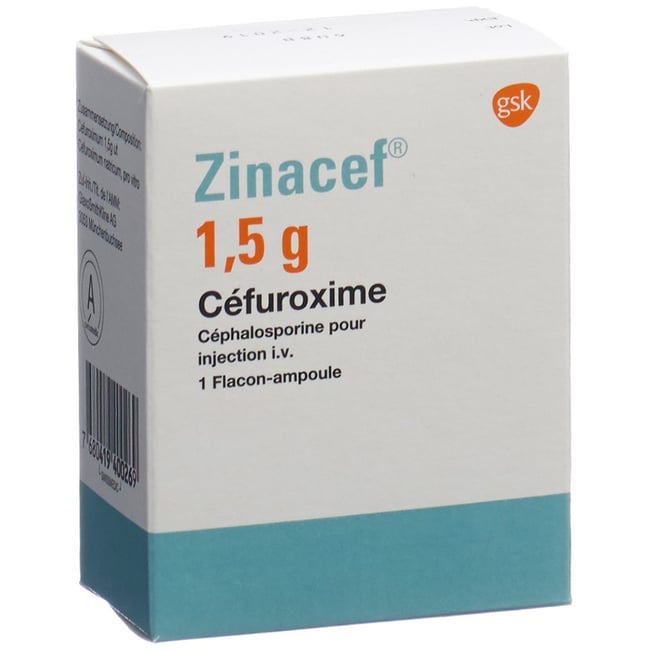 ZINACEF subst sèche 1.5 g i.v. flac