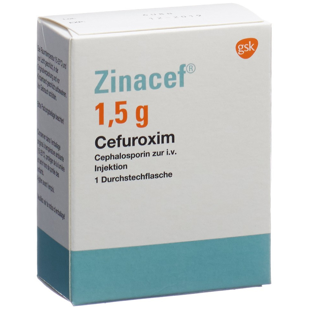 ZINACEF subst sèche 1.5 g i.v. flac