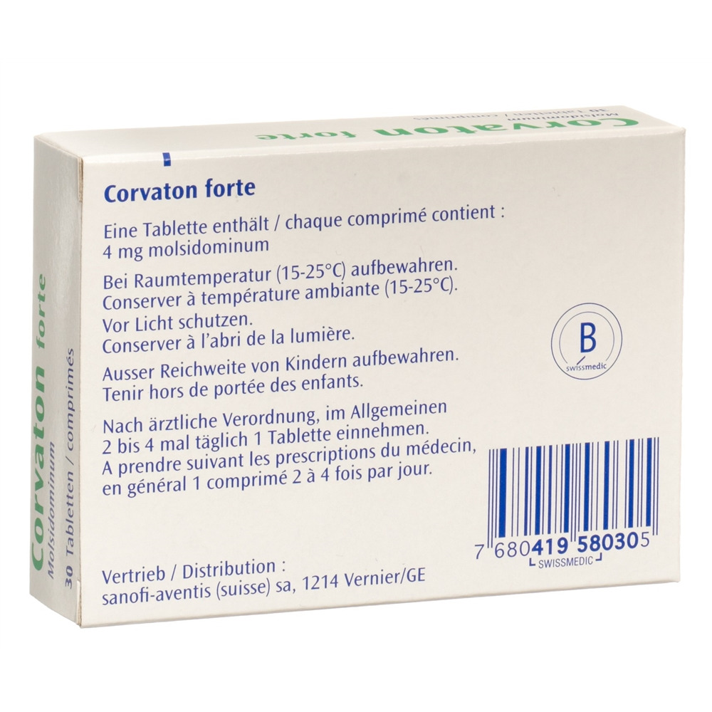 CORVATON forte cpr 4 mg 30 pce