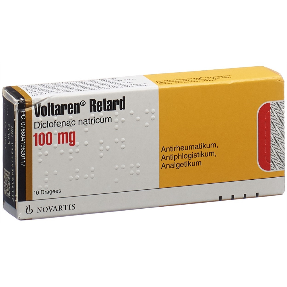 VOLTARENE Retard drag ret 100 mg 10 pce