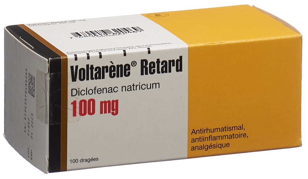 VOLTARENE Retard drag ret 100 mg 100 pce