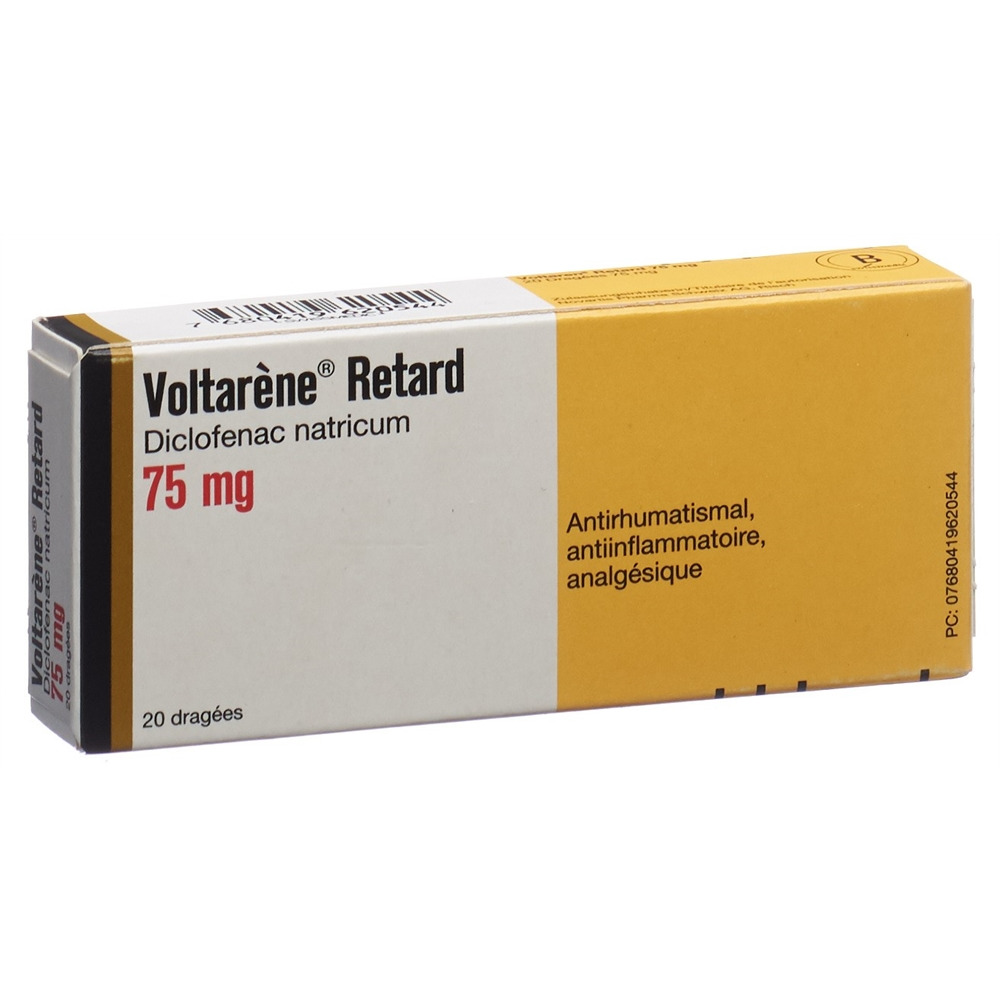 VOLTARENE Retard drag ret 75 mg 20 pce