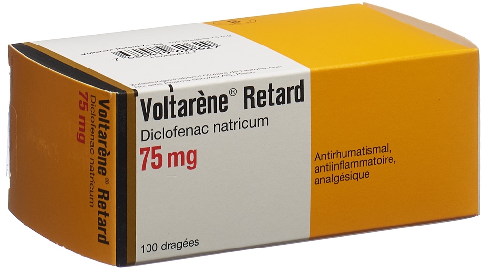 VOLTARENE Retard drag ret 75 mg 100 pce
