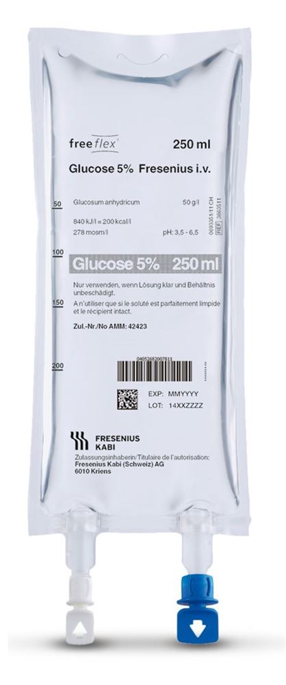 Glucose 5 % Fresenius, Infusionslösung