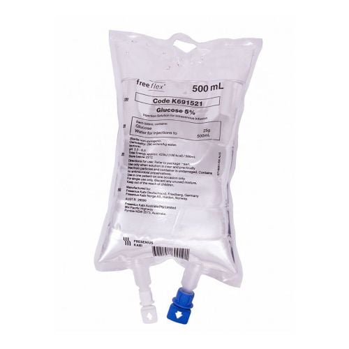 GLUC Fresenius sol perf 5 % 500ml Freeflex 20 pce