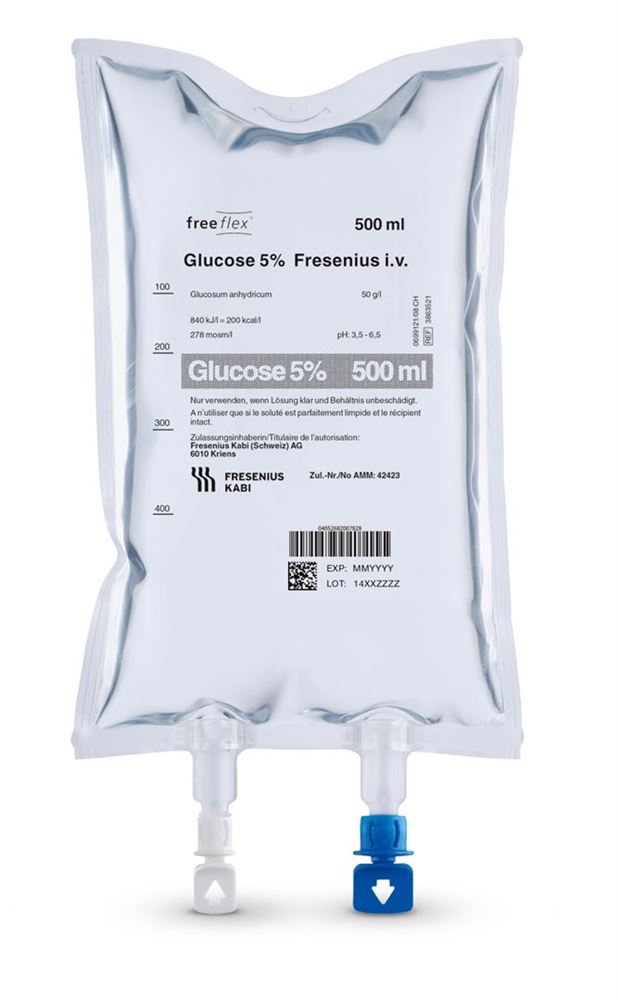 Glucose 5 % Fresenius, Infusionslösung