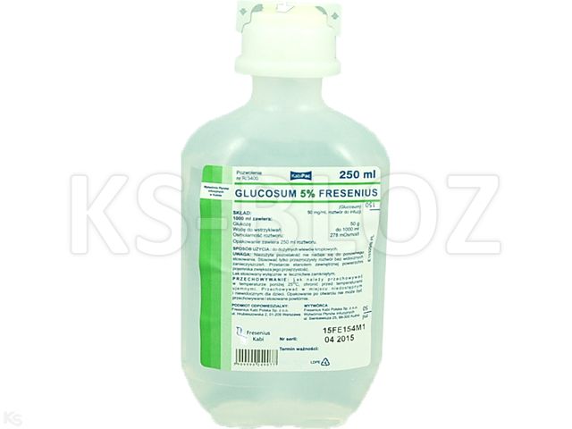 GLUC Fresenius sol perf 5 % 250ml KabiPac 20 pce