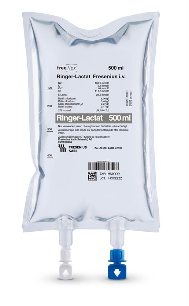 RINGER-LACTAT Fresenius 500ml Freeflex 20 pce
