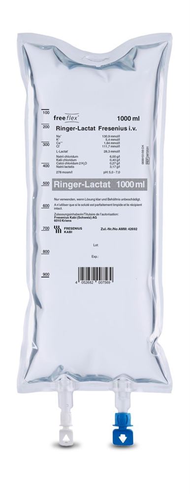 RINGER-LACTAT Fresenius 1000ml Freeflex 10 pce