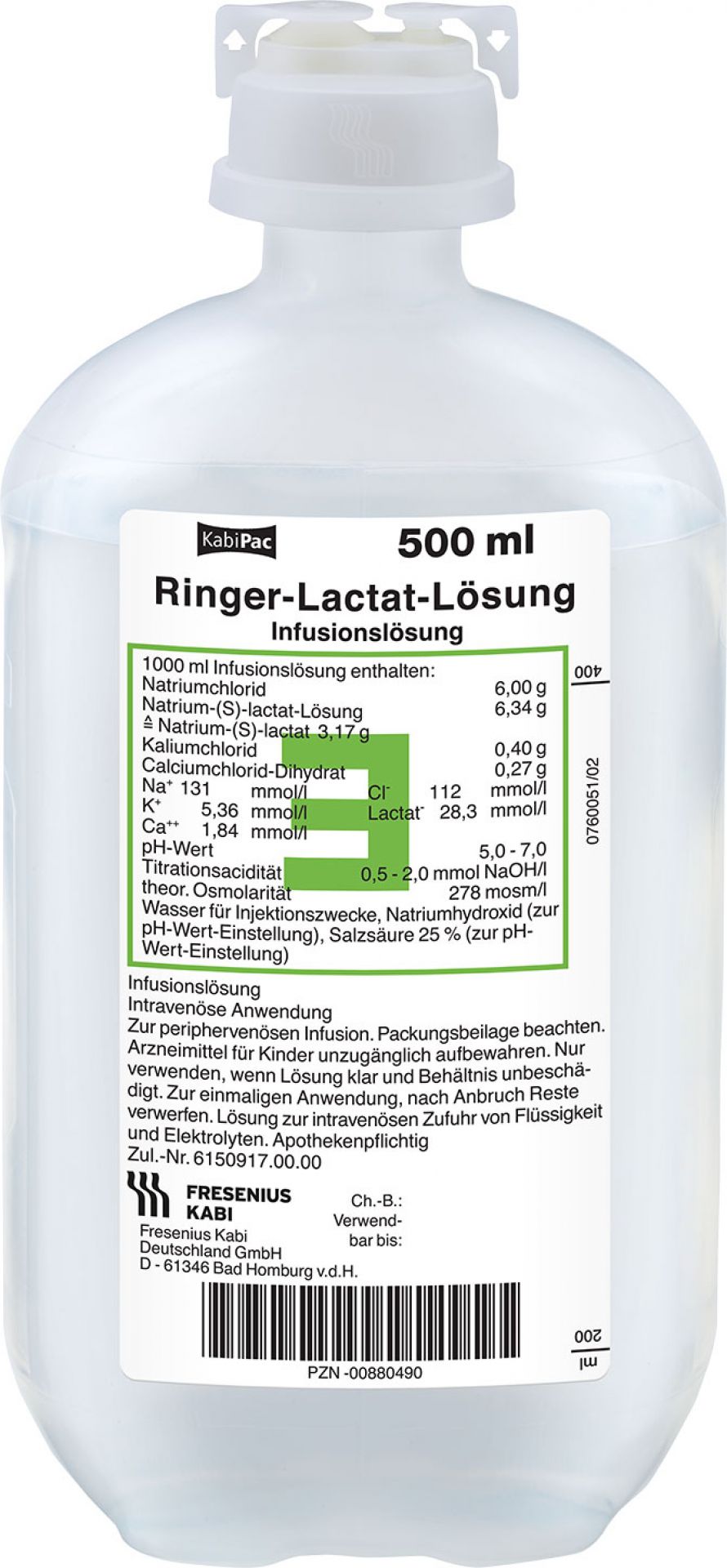 RINGER-LACTAT Fresenius 500ml KabiPac 10 pce