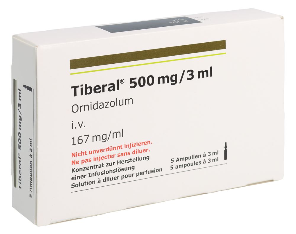 TIBERAL conc perf 500 mg/3ml 5 amp 3 ml