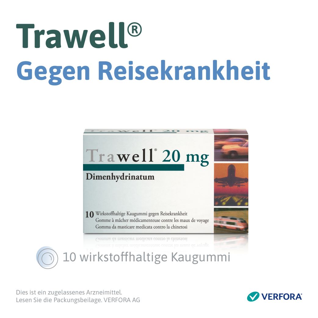TRAWELL chewing gums dragées 20 mg 10 pce