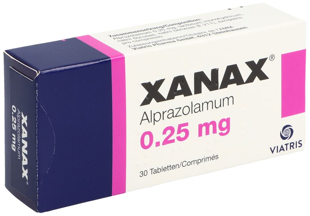 Xanax 0,25 mg, Tabletten
