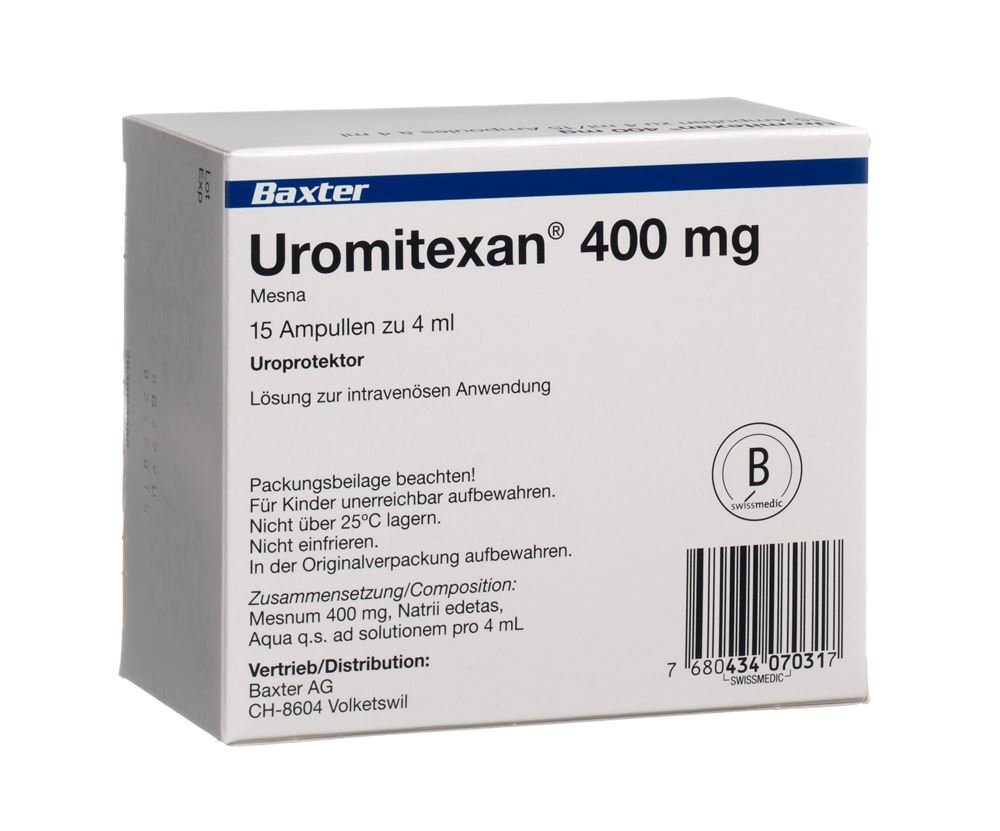 UROMITEXAN sol inj 400 mg/4ml 15 amp 4 ml