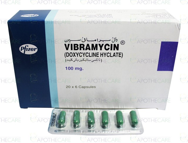 VIBRAMYCINE Tabs cpr 100 mg 25 pce
