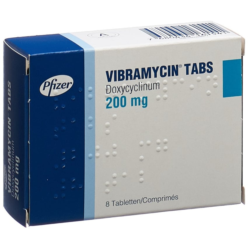 VIBRAMYCINE Tabs cpr 200 mg 8 pce