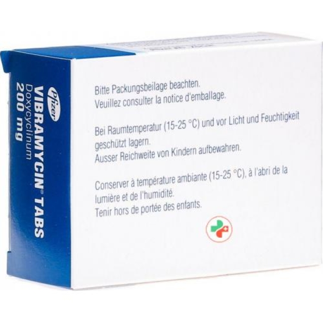 VIBRAMYCINE Tabs cpr 200 mg 8 pce