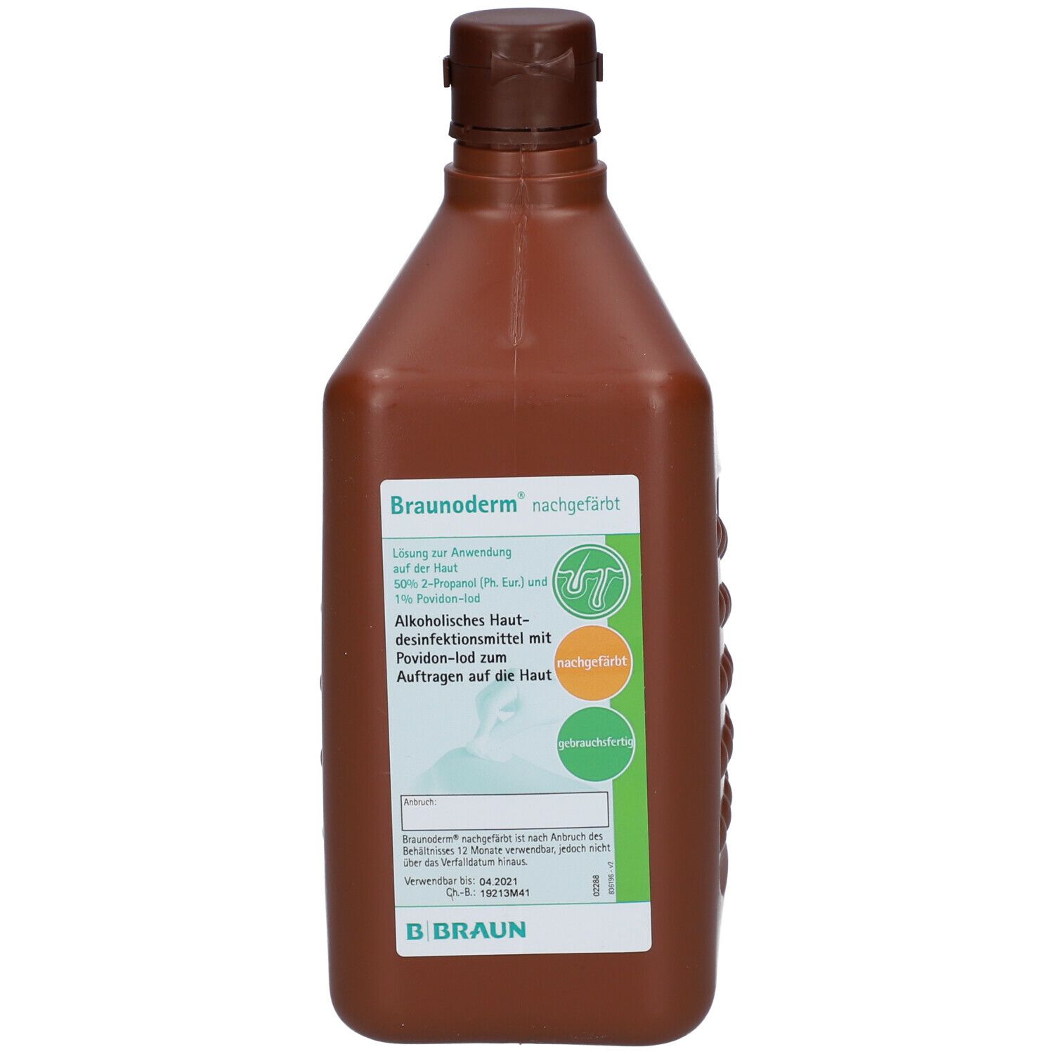 Braunoderm gefärbt, Lösung