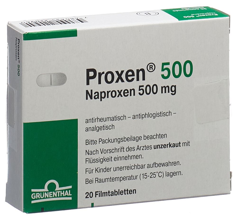 PROXEN cpr pell 500 mg 20 pce