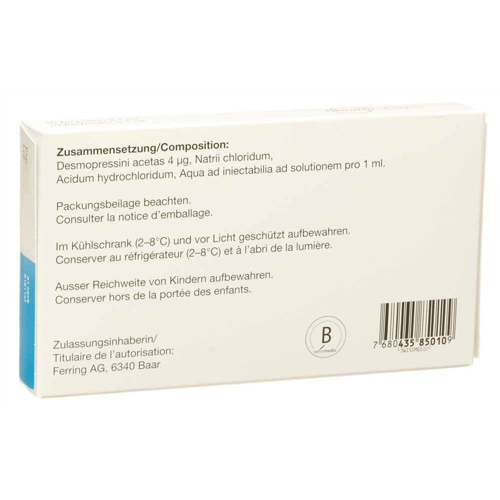 MINIRIN sol inj 4 mcg i.m./i.v. 10 amp 1 ml