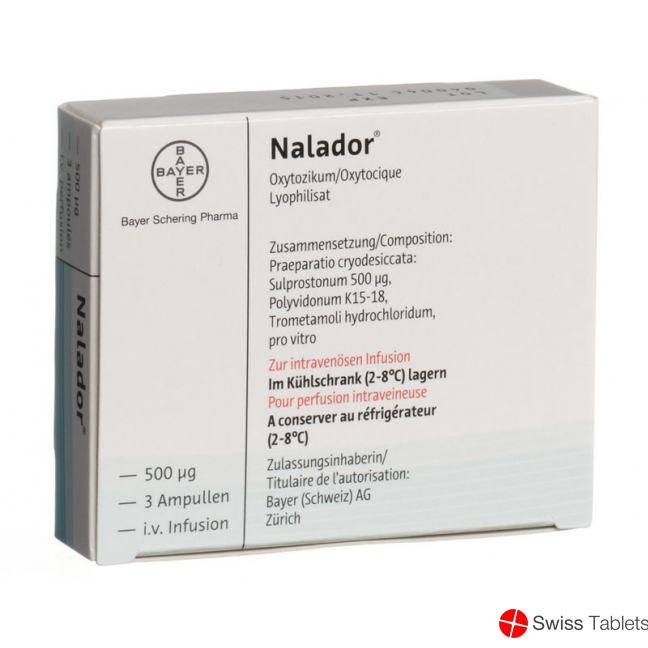 NALADOR subst sèche 0.5 mg flac 3 pce