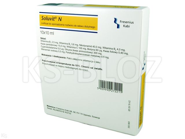 SOLUVIT N subst sèche flac 10 pce