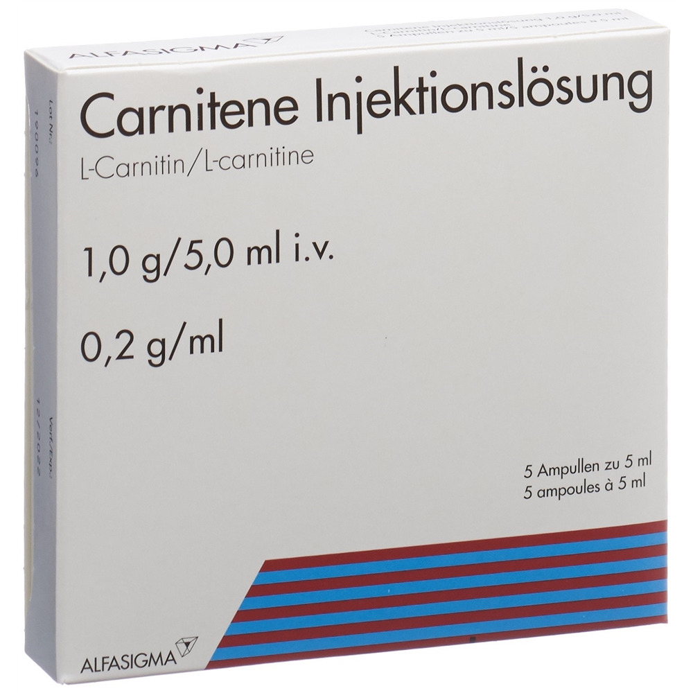 CARNITENE sol inj 1 g/5ml i.v. 5 amp 5 ml