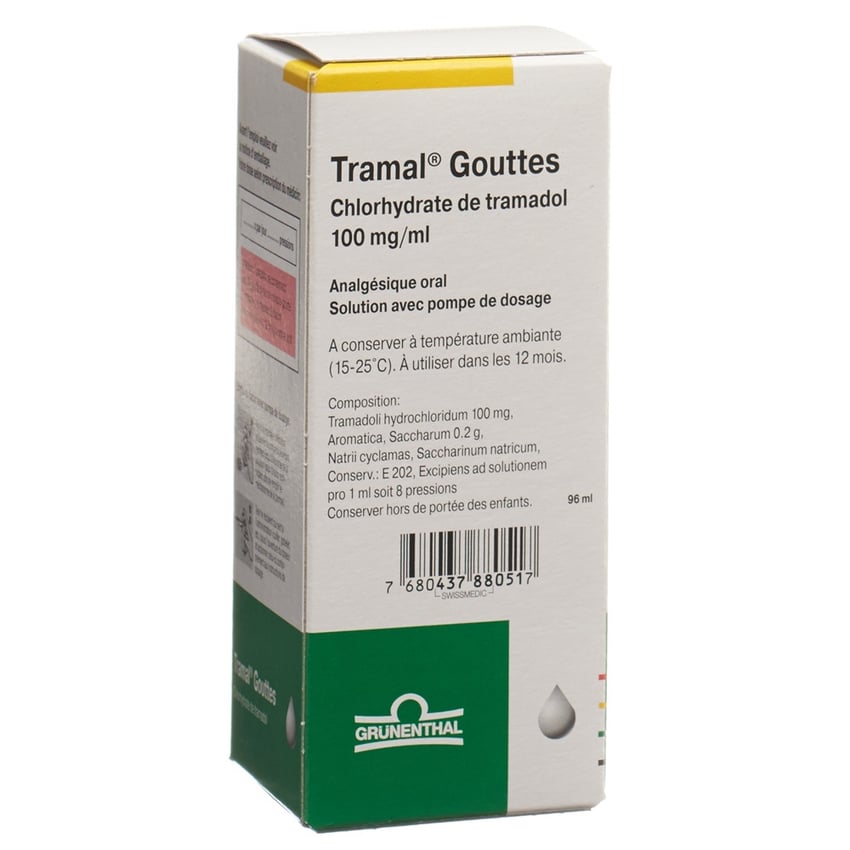 TRAMAL gouttes 100 mg/ml av pompe dosage fl 30 ml