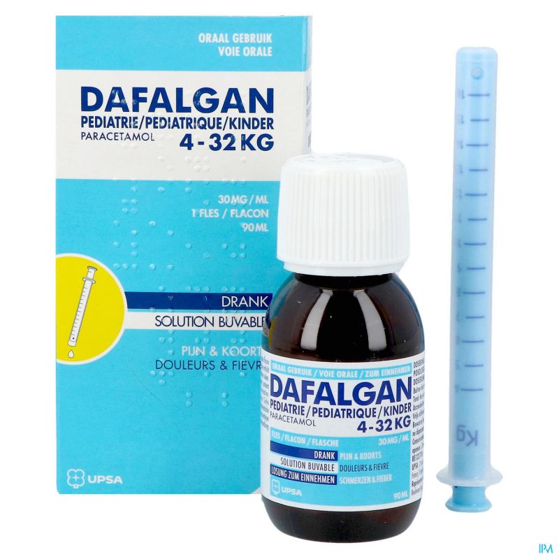 DAFALGAN sirop 30 mg/ml enf av pipette dosa 90 ml