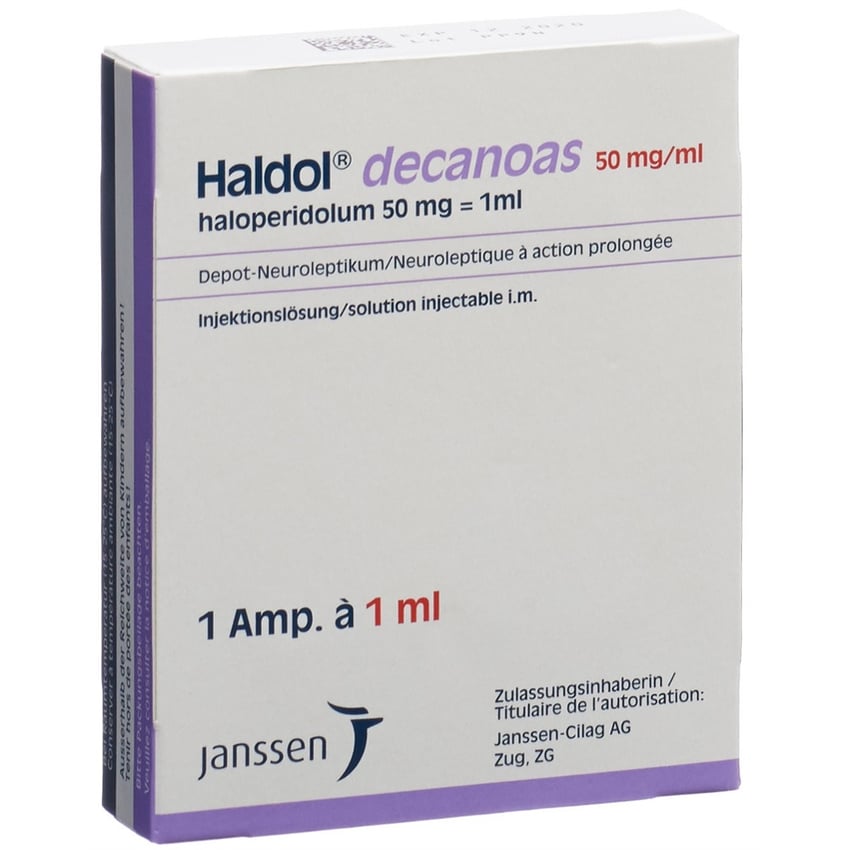 HALDOL decanoas sol inj 50 mg/ml amp 1 ml