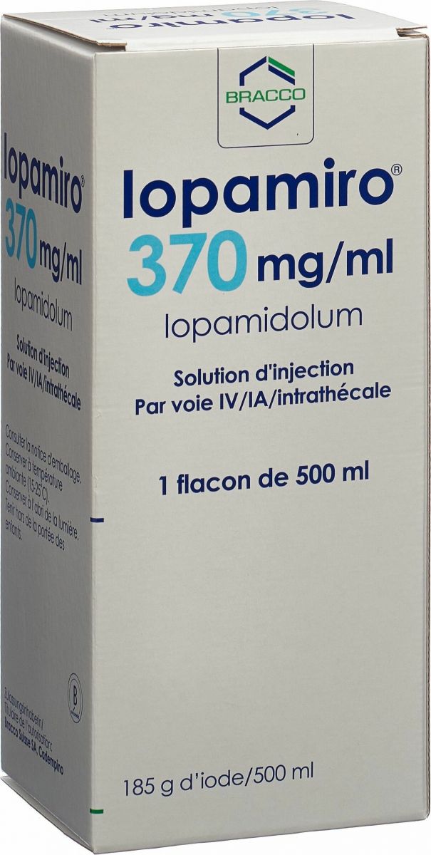 IOPAMIRO sol inj 370 mg/ml 500ml fl