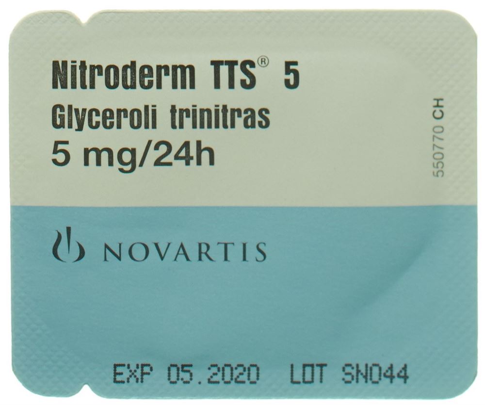 NITRODERM TTS 5 mg/24h sach 10 pce