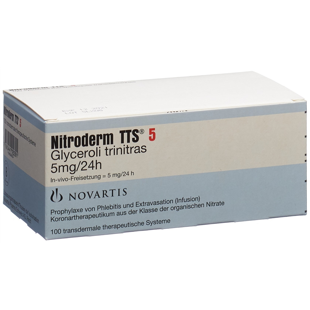 NITRODERM TTS 5 mg/24h sach 10 pce
