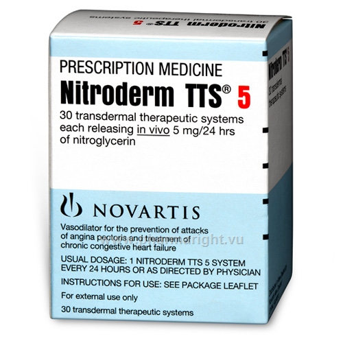 NITRODERM TTS 5 mg/24h sach 30 pce