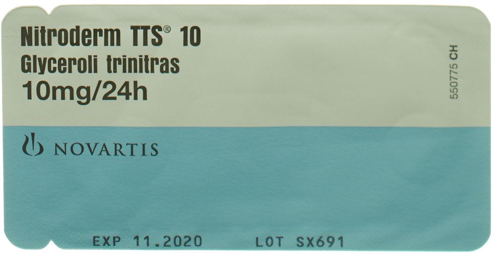 Nitroderm TTS 10, transdermales Pflaster