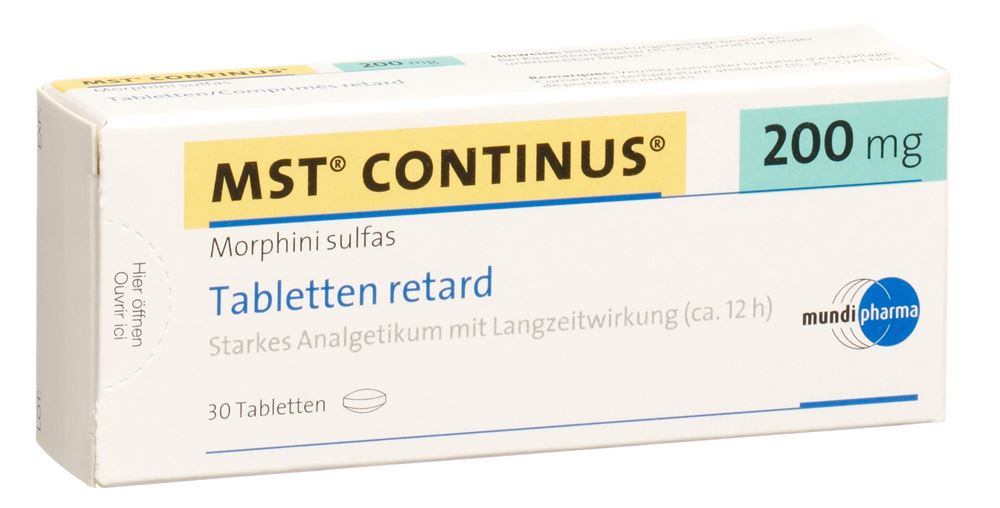 MST Continus 200 mg, Tabletten retard