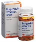 BURGERSTEIN Vitamine C caps ret 500 mg bte 30 pce