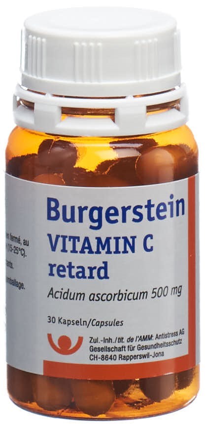 BURGERSTEIN Vitamine C caps ret 500 mg bte 30 pce