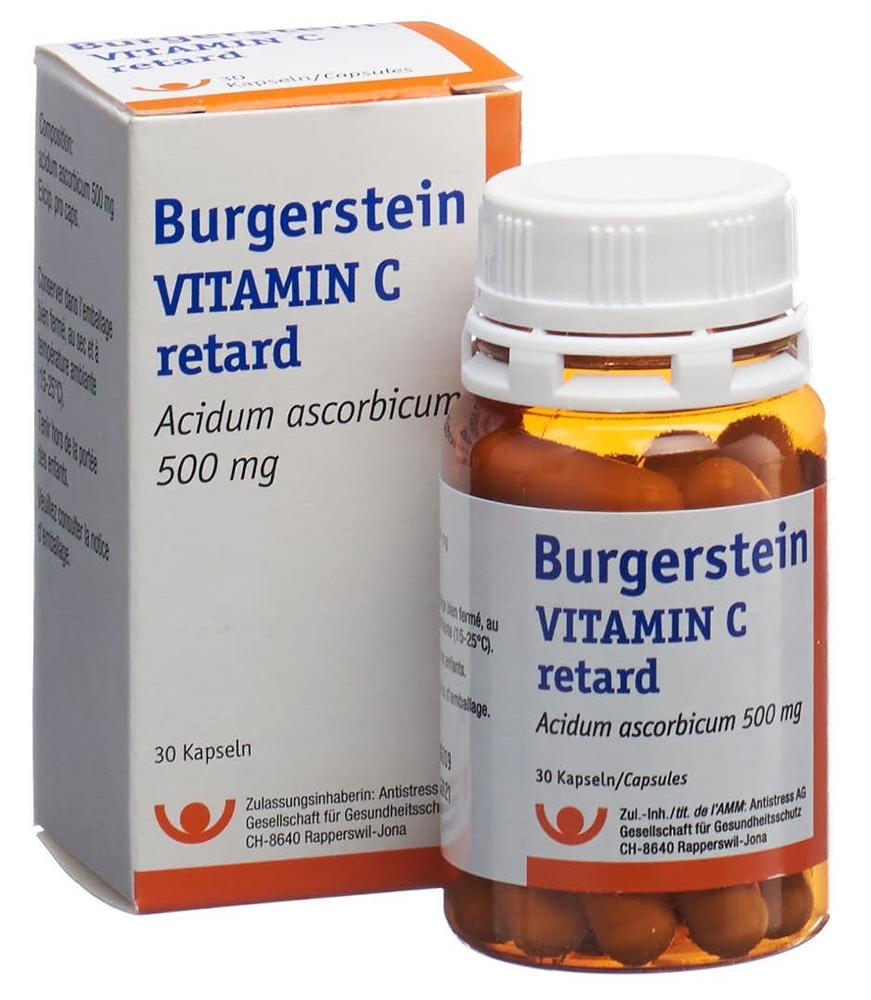 Burgerstein Vitamin C retard, Hartkapseln