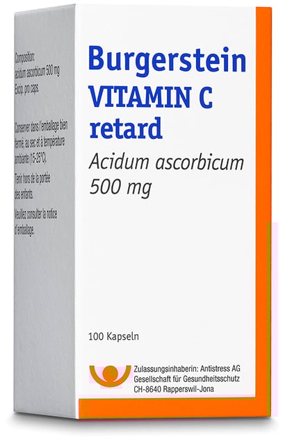 BURGERSTEIN Vitamine C caps ret 500 mg bte 100 pce