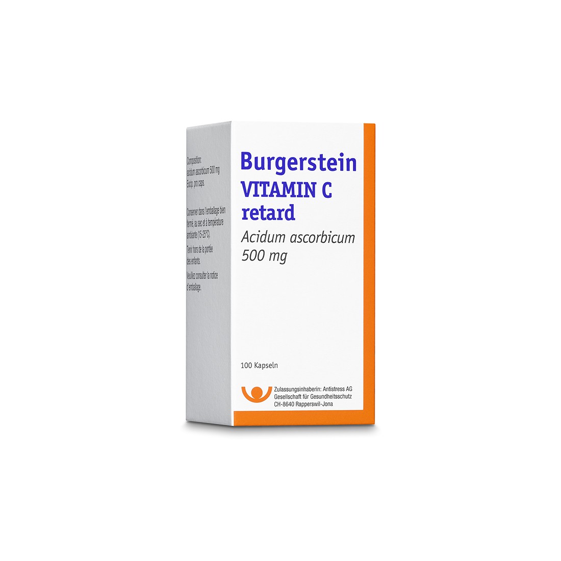 BURGERSTEIN Vitamine C caps ret 500 mg bte 100 pce