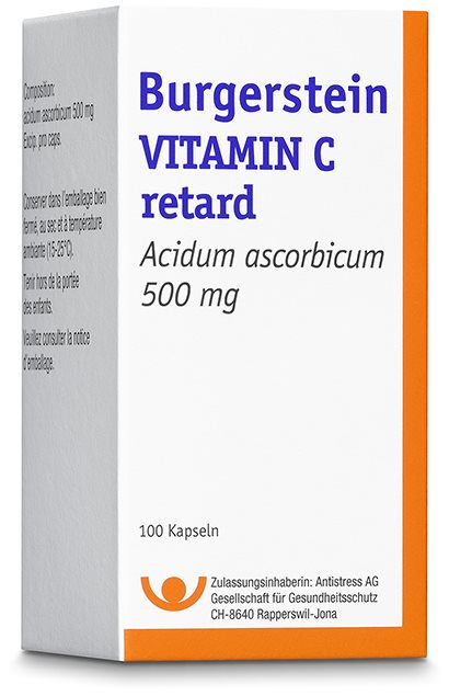 Burgerstein Vitamin C retard, Hartkapseln