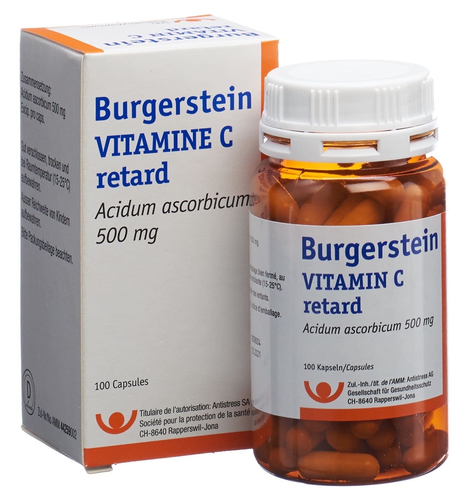 Burgerstein Vitamin C retard, Hartkapseln