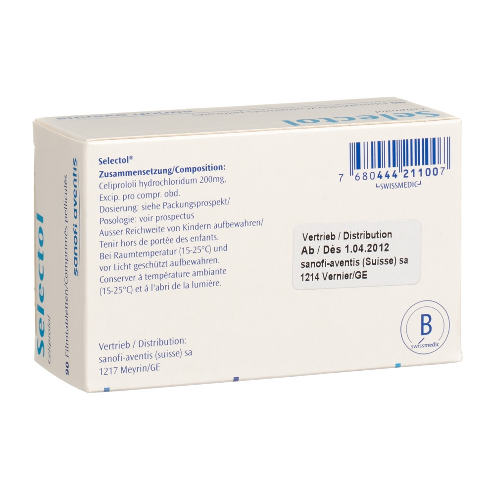 SELECTOL cpr pell 200 mg 90 pce