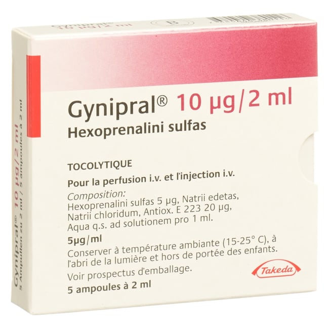 GYNIPRAL sol inj 10 mcg/2ml 5 amp 2 ml