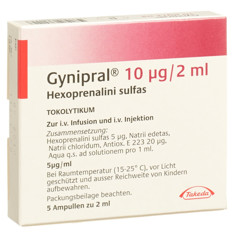 Gynipral, Injektions-/Infusionslösung